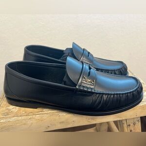 SAINT LAURENT Classic Penny Smooth Loafers